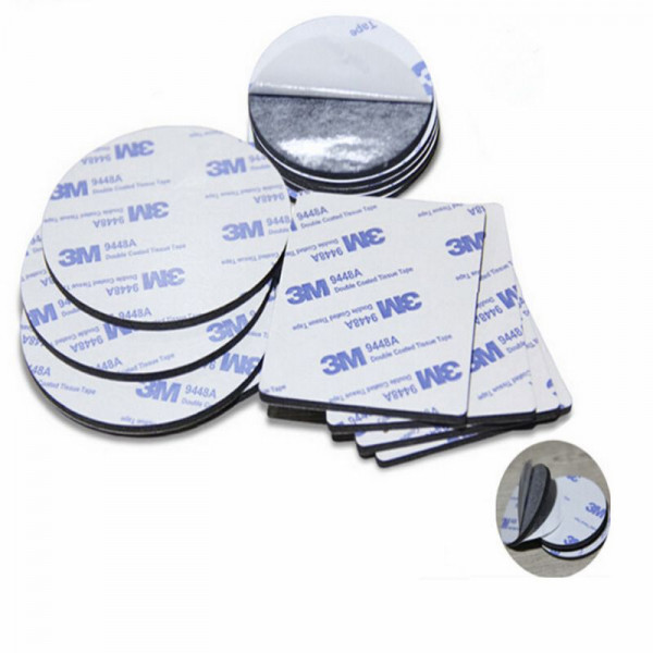 Round, Square) 40/50 Pieces 3M Double Sided Adhesive Pads Strong