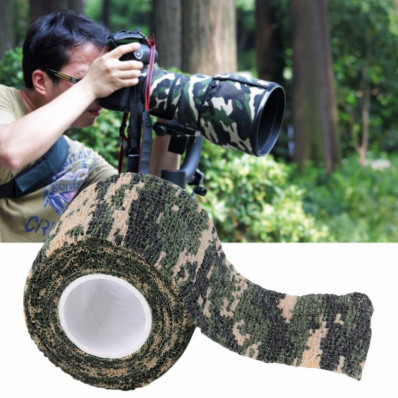 Ruban 50 mm x 4,5 m camouflage militaire motif de toile de