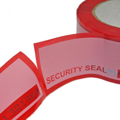 60 Etichette sicurezza tamper tape antimanomissione con numero