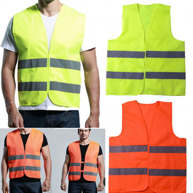 Reflective Vest Fluorescent Yellow / Red high visibility one