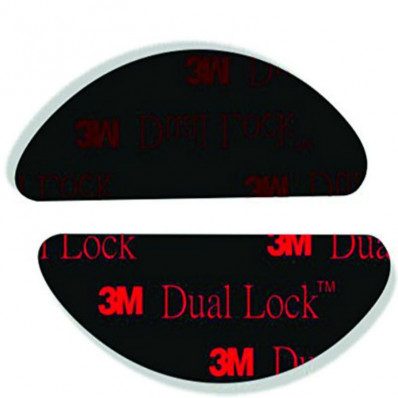 Bloqueio duplo SJ 3550 3M ™ adesivo velcro preto em forma para