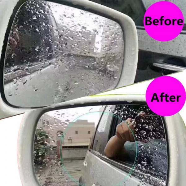 Piaobaige Specchi retrovisori per Auto Neri/Trasparenti Specchi Antipioggia Sopracciglia Pioggia e Pioggia Tipo Universale 