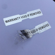 Garantía de holograma Sello De Seguridad Etiquetas de anulación de prueba evidente Pegatinas Numerada