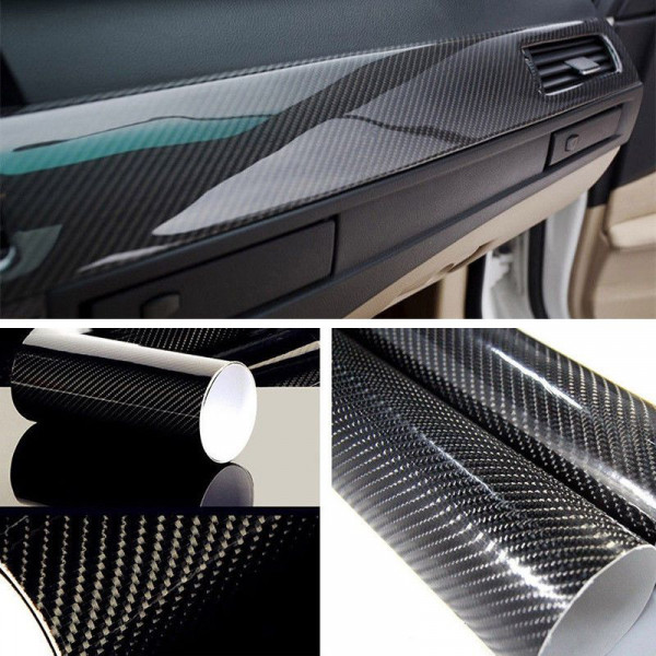 Pellicola Wrapping Carbonio 5D EXTRA LUCIDO alta qualità adesivo 3M 1, –  Brillante Luxury Custom