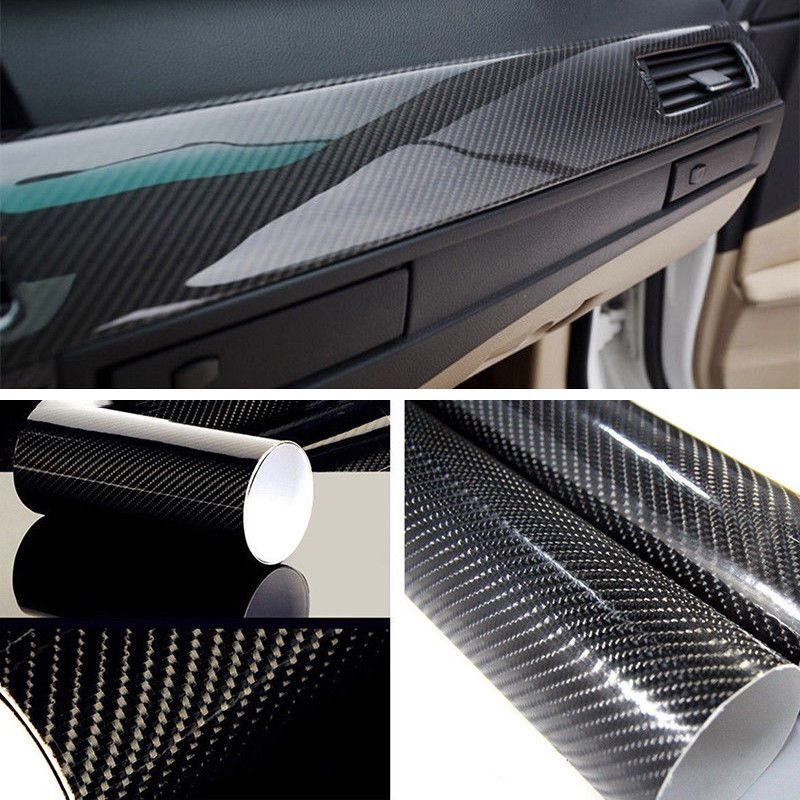 Pellicola car Wrapping adesiva Carbonio 5D lucida di alta qualità