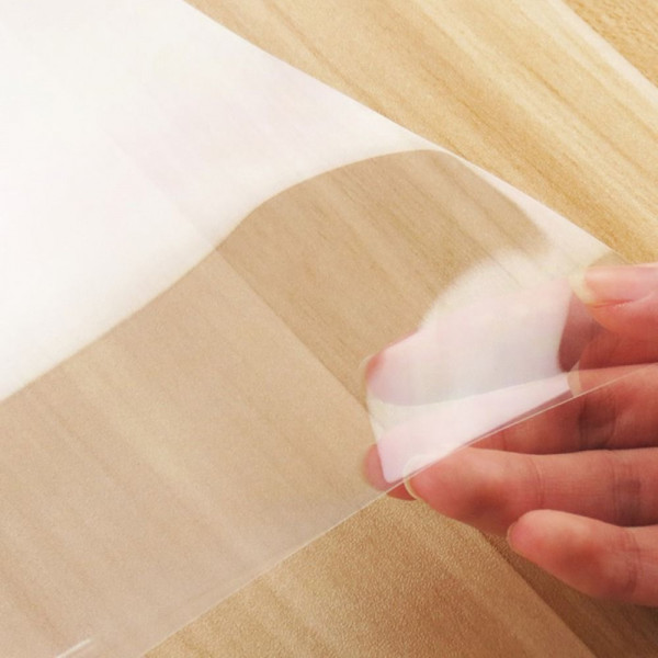 Pellicola trasparente lucida adesiva per protezione vernice tavoli, mobili,  marmo, cucine Misura - 152cm x 50cm