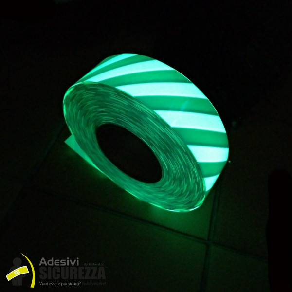 streifen grün fluoreszierenden sicherheit nacht leuchtende band 