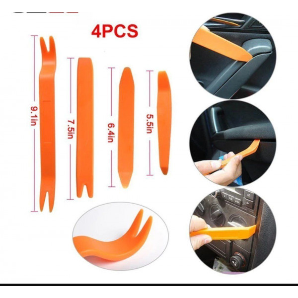 Professionelles Auto-Kunststoff-Demontagewerkzeug in Orange 4PCS