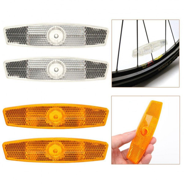 Réflecteur de rayons de vélo de montagne, 12 pièces, Tube de montage de  jante, bande d'avertissement, pièces de cyclisme - AliExpress
