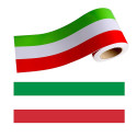 Fascia adesiva tricolore bandiera Italia in 5 misure a scelta
