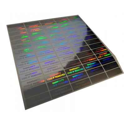 Etiquetas autocolantes holográficas com selo de garantia - 70
