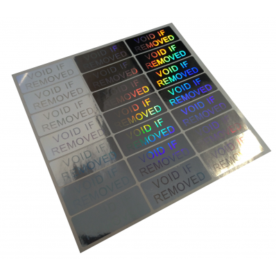 100 etiquetas adhesivas sellos de hologramas de seguridad y
