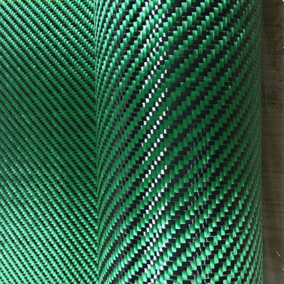 Véritable tissu hybride en fibre de carbone tissé en fibre d'aramide 3K TWILL 