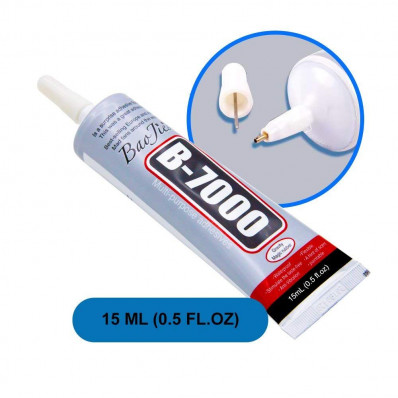 B-7000 Clear Glue Adhesive for Crafting, Industrial Strength Semi Fluid  B7000 Glue with Precision Applicator Tips, Art Dotting Stylus Pens for DIY