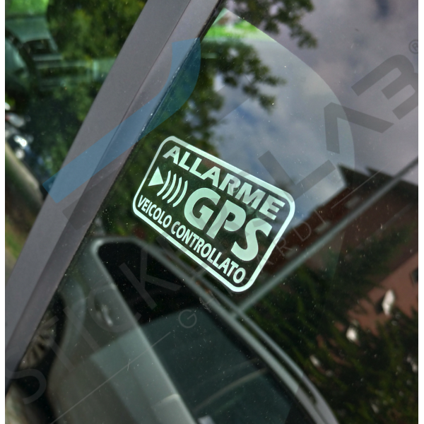 Anti-Diebstahl-GPS-Tracking-Aufkleber-Kit, Selbstklebender Autoaufkleber,  Warnschilder oder statischer Aufkleber im Autofenster, Fahrzeug