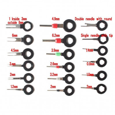 Set auto cablaggio elettrico crimpare connettore terminale pin strumenti di  rimozione estrattore kit auto.