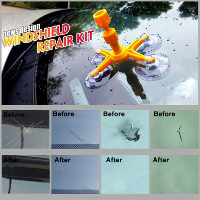 Kit pour réparation de vitre de voiture