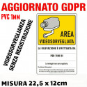 Video Surveillance Warning Sign - 2 pieces (15 x 22,5 cm)