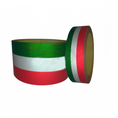 Faixa adesiva refletiva da Bandeira italiana para lambreta