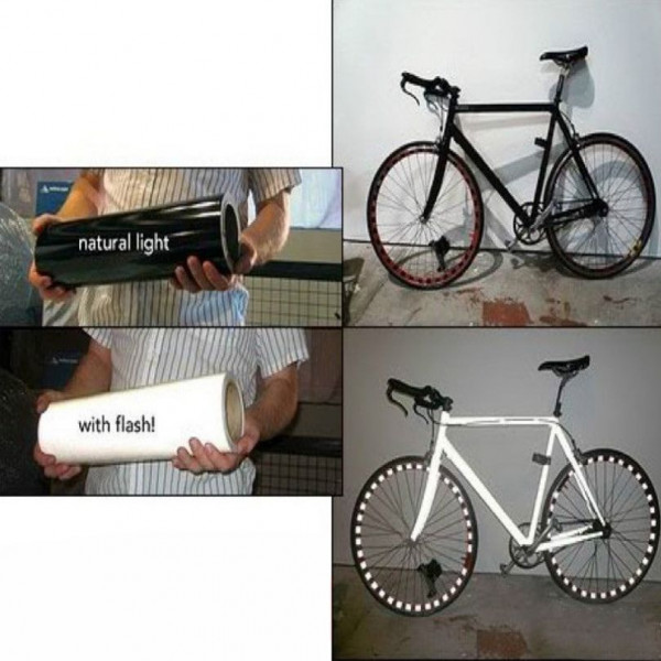3M Scotchlite Sticker réfléchissant sur cadre vélo