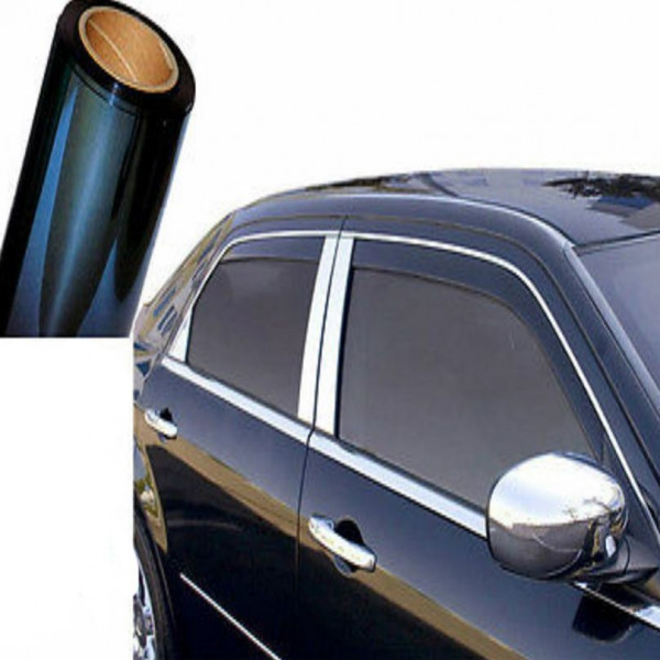 Pellicola oscurante antigraffio per vetri auto nera 20% - 76x300 cm