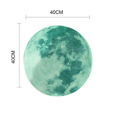 Luna piena adesiva che si illumina al buio 30 cm vendita online