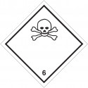 Class 6 division 6.1 PVC labels for ADR toxic substances Best