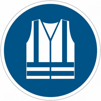 Panneaux d'obligation ISO 7010 "Vêtements à haute visibilité