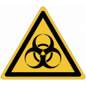 Cartelli di pericolo ISO 7010 "Pericolo rischio biologico" W009