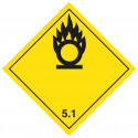Self-adhesive label or aluminum support ADR division 4.2 for Vehicles "Subject to spontaneous ignition" 300x300mm