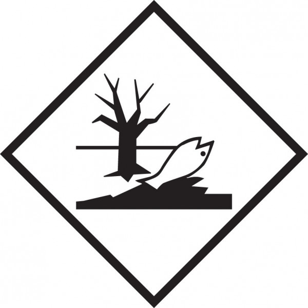 Placa sustancias peligrosas medio ambiente/Marine Pollutant Mark.