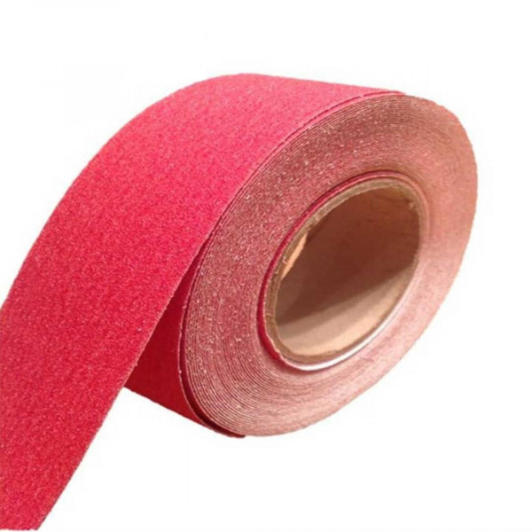 Cinta adhesiva roja y blanca de 1.88 pulgadas x 150 pies, cinta adhesiva de  rayas de seguridad, cinta adhesiva decorativa para marcas de pisos, cinta