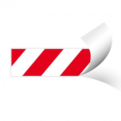 3M™ Red and white car park platform chevron hazard warning film