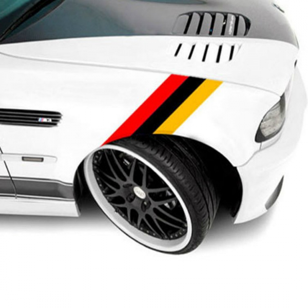 Haube Aufkleber / Deutschland-Flagge für BMW Serie E39 E46 E90 X3