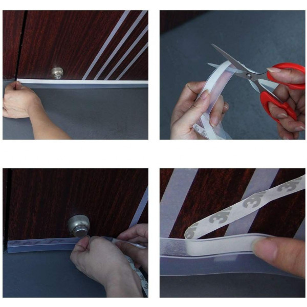 Doppeltür-Bottoom-Dichtung streifen Flexibler Wind geräusch unterdrückung  stopper unter Tür dichtung blocker Tür Dichtung streifen