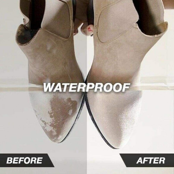 NANOMAN Spray repelente al agua/impermeable para zapatos y tela, incluido  ante de cuero nobuck y ecológico. Fórmula nanotecnológica libre de alcohol  y