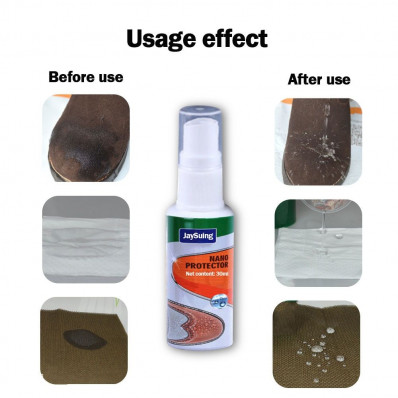Spray imperméabilisant hydrofuge pour chaussures en daim, tissus, éco-cuir  et cuir.