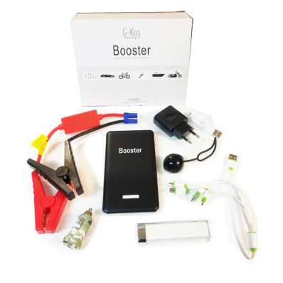 Notstarter Autobatterie Booster Starter Power Bank Portable Schwarz