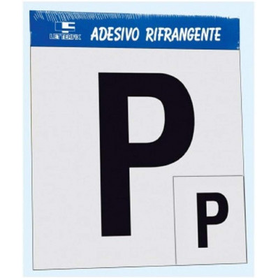 4 high resistant vinyl stickers for Italian number plate