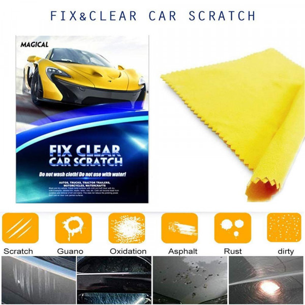 Tissu spécialement conçu pour éliminer les petites rayures sur la  carrosserie de votre voiture