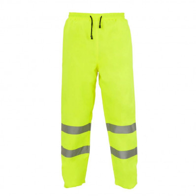 Pantaloni da lavoro giallo con riflettente per la sicurezza di taglia M