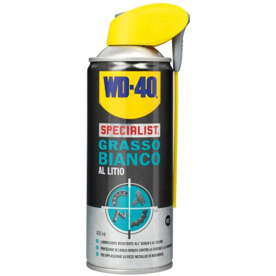 WD-40 Specialist - Grasso Bianco al Litio Spray con Sistema Doppia Posizione - 400 ml