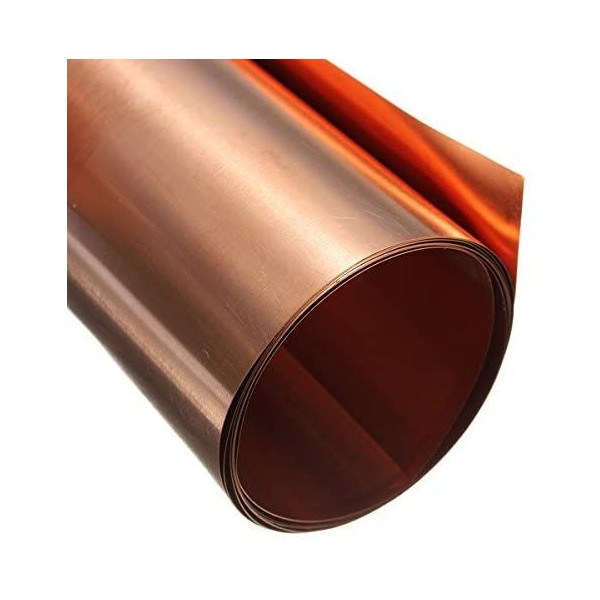 2 pièces de ruban adhésif conducteur en feuille de cuivre plaque de métal cuivré 0,04 x 10 cm x 1 m 