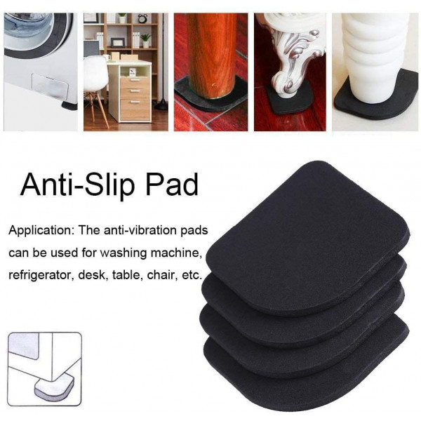4 piedini in gomma Universale Pad Anti-Shock per Lavatrice Asciugatrice