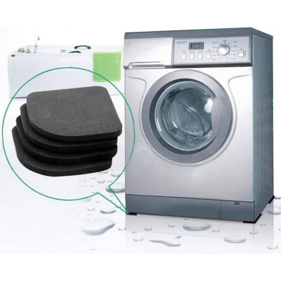 Support Anti-vibrations pour Machine à laver, 4 pièces, Anti-choc et Anti-bruit,  tampons de