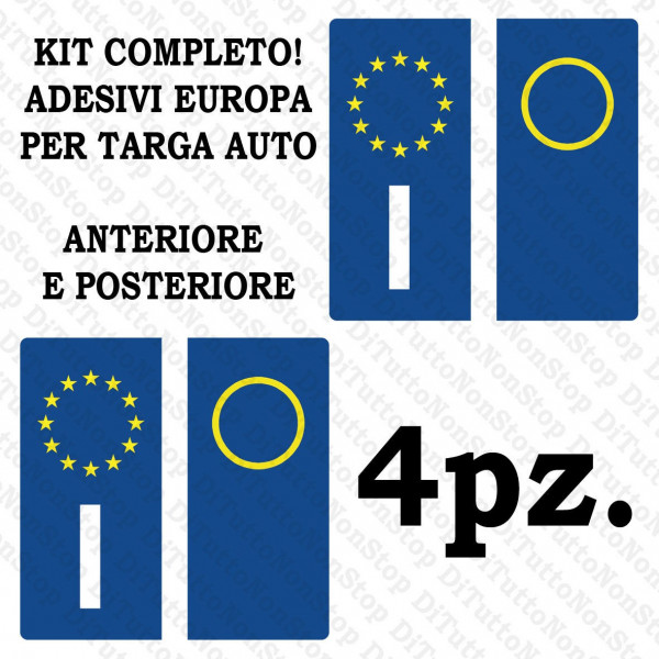 4r Quattroerre.it Autocollants Plaque Immatriculation Auto Italie Europe  Province Milano Rigide - Cdiscount Auto