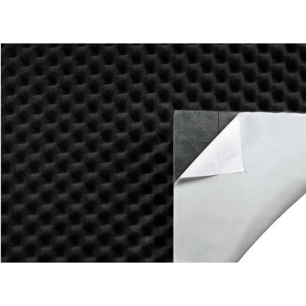 Panneau acoustique adhésif décoratif en tissu gris RECLAIM par