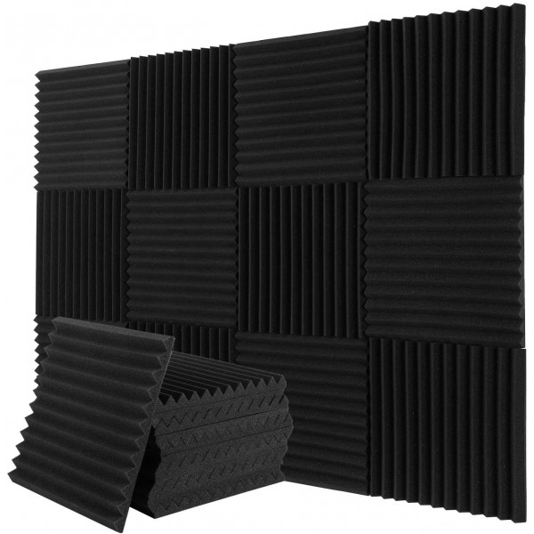 Dreieckige Schallschutz-Akustikplatten, 12 Stück Akustikkorrektur