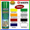 Tinta spray MACOTA SEGNALETICA para sinalização rodoviária - 500 ML - 6 TINTE