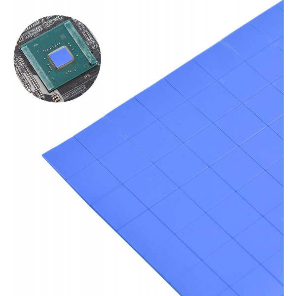 100pcs 10mm*10mm*0.5mm Thermal Pad GPU CPU Heatsink Cooling Conductive  Silicone Pad Thermally Conductive Insulating Sheet